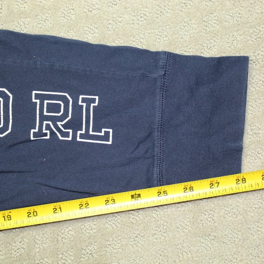Polo Ralph Lauren Men's Size M 100% Cotton Blue Drawstring Pajama Jogger Pants